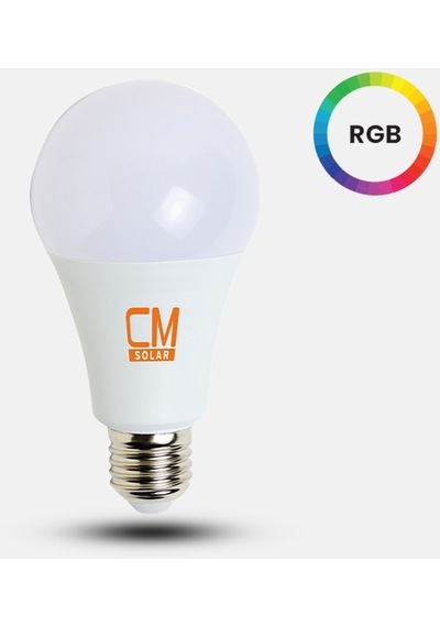 Cmsolar 9w Led Rgb E27 Duy Ampul