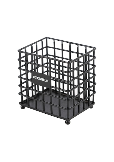Mudo Home Black Metal Kaşıklık Siyah