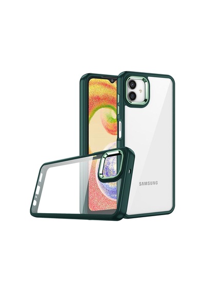 Galaxy A04e Kılıf Zore Flora Kapak Yeşil