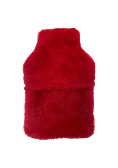 Sıcak Su Torbası Peluş Kalpli,kırmızı Termofor 27x17x2cm 1 Litre Kırmızı