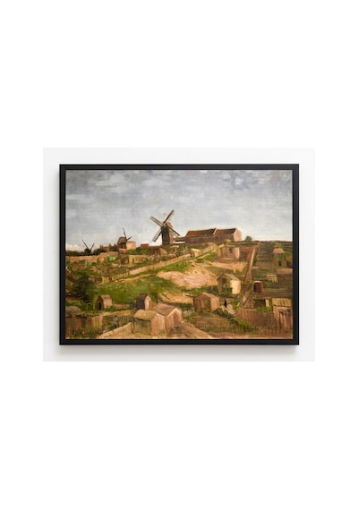 Van Gogh Van Gogh Montmartre Tepesi Çerçevesiz Poster 21x30 Cm A4 Tablo Van Gogh Post Empresyonizm