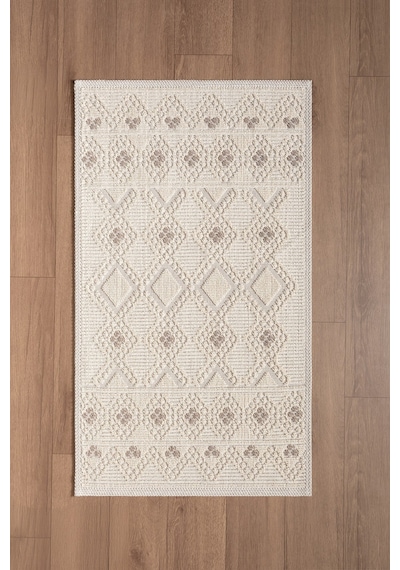 Sakura Sk018a Doğal Pamuk 2'li Banyo Paspas Seti 60x100 60x50cm Kaymaz Taban Makinada Yıkanabilir Renkli
