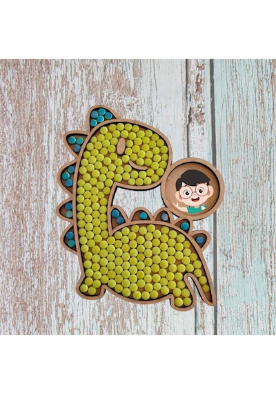 Cam Mozaik Sanat Seti Kendin Yap Dıy Mozaik Dinozor Tablo Çocuk Etkinlik Hobi Ve Sanat Seti