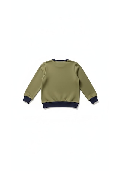 Coupon Çocuk Sweatshirt / Logo Baskılı Hardal