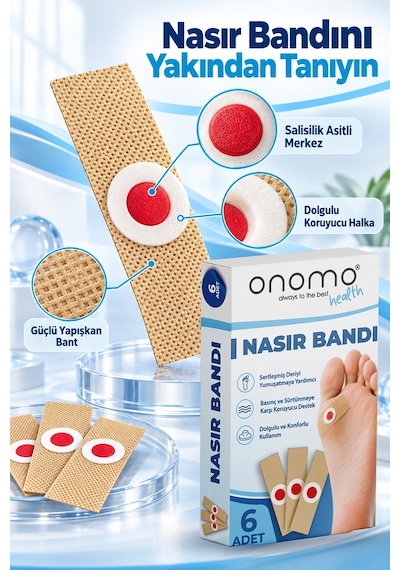 Onomo Nasır Bandı Nasır Yakısı 6 Adet