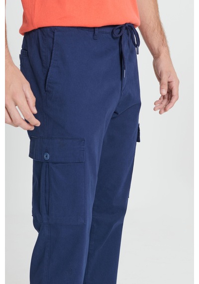 AC&Co / Altınyıldız Classics Erkek Lacı Comfort Fit Rahat Kesim Pamuklu Esnek Yan Cepli Kargo Pantolon Lacivert AC&Co / Altınyıldız Classics Erkek Lacı Comfort Fit Rahat Kesim Pamuklu Esnek Yan Cepli Kargo Pantolon Lacivert