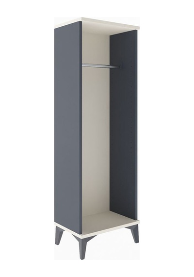 Arges Dolap Tek Askılı 44x30x134 Antrasit-aytaşı Antrasit