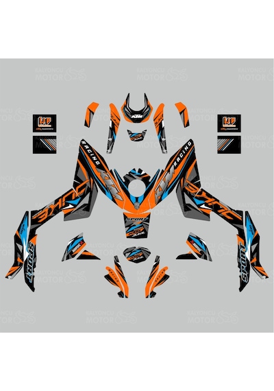 Ktm Duke 200 Sport Design Sticker Set 2011-2016