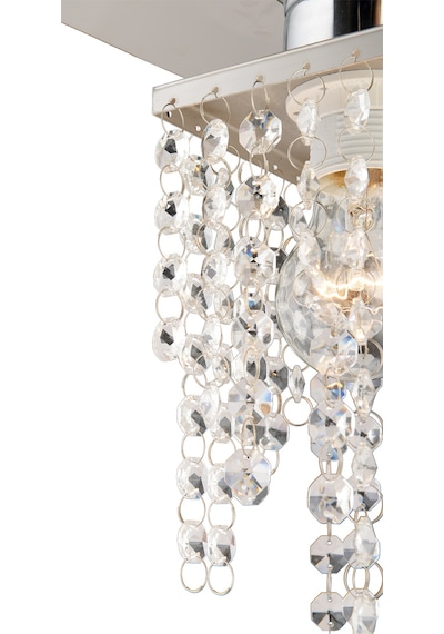 Peter 9Lu Krom  Kristalli, Taşlı Modern Tasarım Kristal Salon Avize