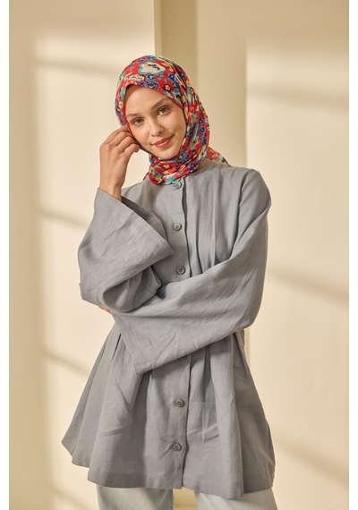 Silk Home Soft Eşarp 73090-04 Kırmızı, Turkuaz, Saks, Sarı, Siyah