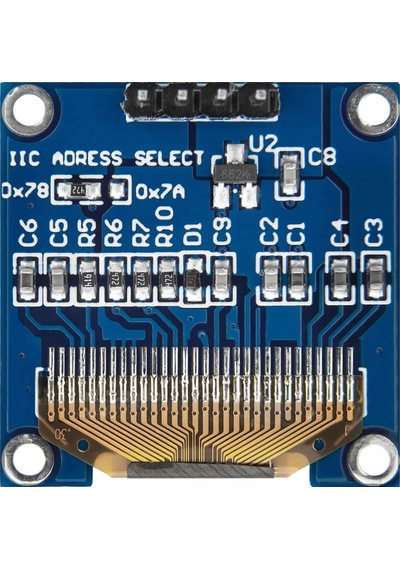 0.96 Inch Sarı Mavi Oled Modül 128x64 Piksel Iıc I2c Seri 0.96 Ekran Lcd Gösterge