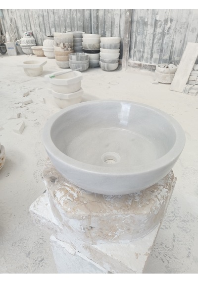 Homojen Mermer Çanak Lavabo