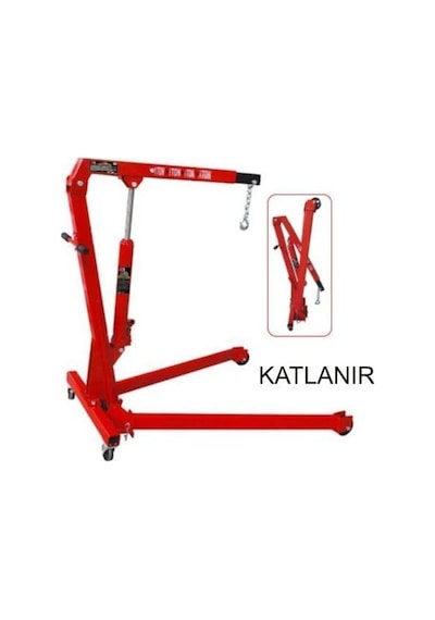 Bigred T31002 Üç Ayaklı Vinç Caraskal Katlanır Tip 1 Ton