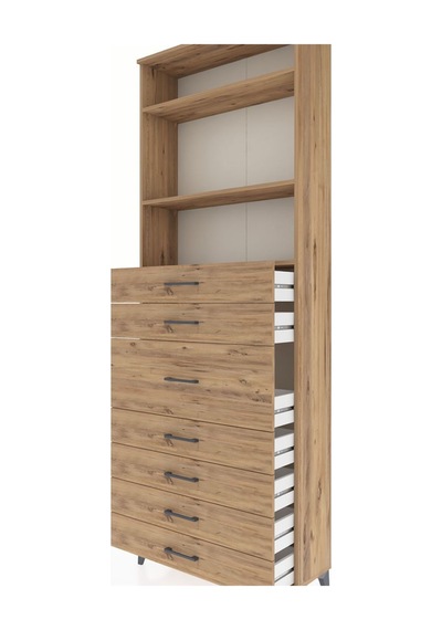 Arges Dolap 3 Raflı 7 Çekmeceli 88x30x243 Çam-çam Atlas Çam Arges Dolap 3 Raflı 7 Çekmeceli 88x30x243 Çam-çam Atlas Çam