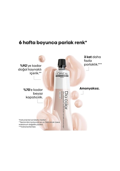 Dia Color Amonyaksız Parlak Saç Boyası 60ml 6 - Koyu Kumral