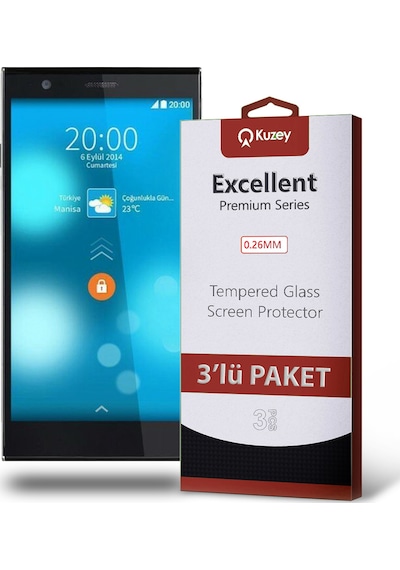 Vestel Venüs 5.5X ile Uyumlu Kırılmaz Cam Ekran Koruyucu Ekonomik 3'lü Paket