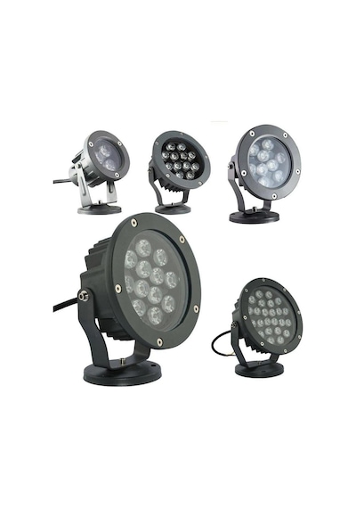 Bahce Ve Ağaç Led Aydınlatma Armatürleri Yeşil 54w Dış Çapı 28,5cm Işık Güçü 540w-7560lm Yeşil