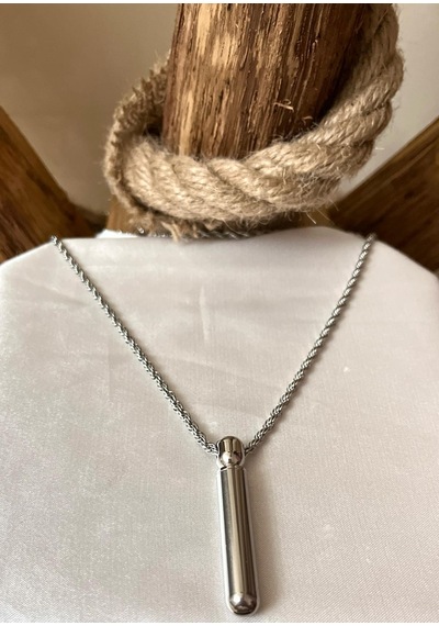 Gns Aksesuar Burgu Çelik Kapağı Açılan Bar Uç Unisex Kolye