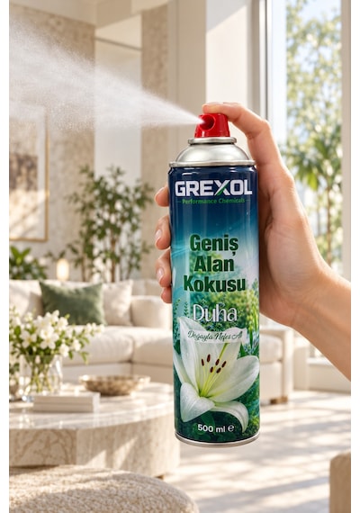Vivanni Home Duha Ev Ofis Mağaza Oda Kokusu 500 Ml Kötü Kokuları Nötralize Eden Geniş Alan Spreyi Beyaz Zambak