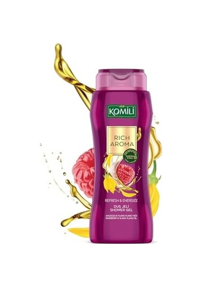 1878, Rich Aroma Refresh&energize Kalıcı Parfüm Etkili Duş Jeli 500ml, F3100219-002, Mor Açık Mavi