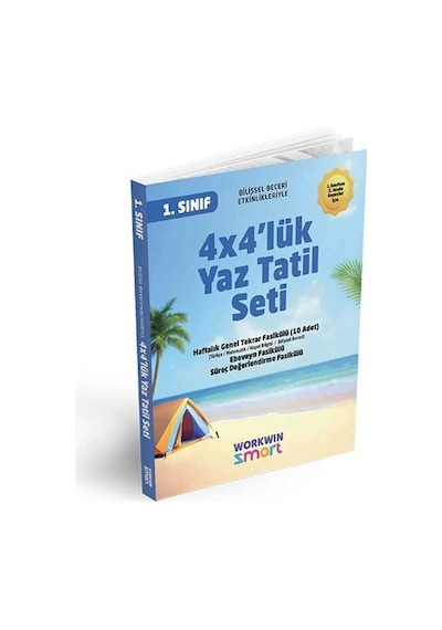 1. Sınıf 4x4'lük Tatil Tekrar Seti 12 Fasikül + Bilişsel Etkinlikler-2025