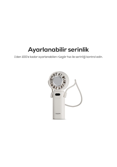 Xenon Smart Peltier Buz Soğutmalı El Vantilatörü 100 Kademe, 3600mah, 8300 Rpm, Usb-c, Askılı
