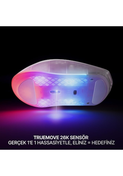 Steelseries Aerox 3 Wireless Gen 2 - Ghost 4k Kablosuz Gaming Mouse