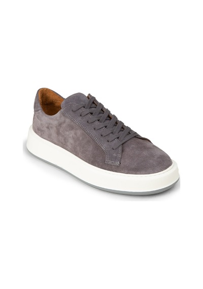 Deery Erkek Hakiki Süet Gri Sneaker Ayakkabı - E4182mgrıe01 Gri