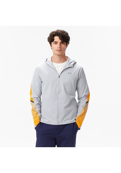 Under Armour Elociti Storm Hooded Erkek Gri Koşu Ceketi 6005900 Gri