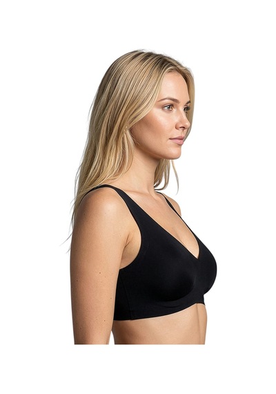 New Bra 6704-kadın Desteksiz B Cup Hayalet Sutyen Siyah