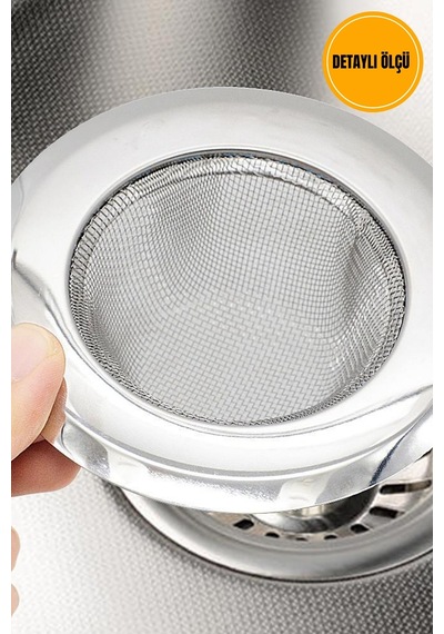 7.5 Cm Lavabo Süzgeci Paslanmaz Çelik - Tel Süzgeç Çelik Diğer