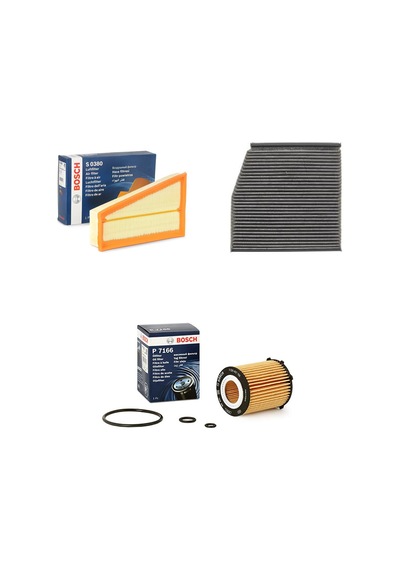 Bosch Filtre Bakım Seti Mercedes B Serisi B180 W246 2012-2016 Benzin Hava + Yağ F. + Polen Filtre Sardes