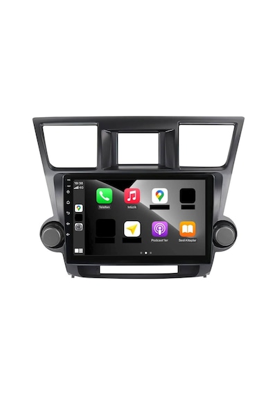 Toyota Highlander Android Multimedya Sistemi 4-64 For-x 2007-2013 Ön Kayıt Kamera  9"