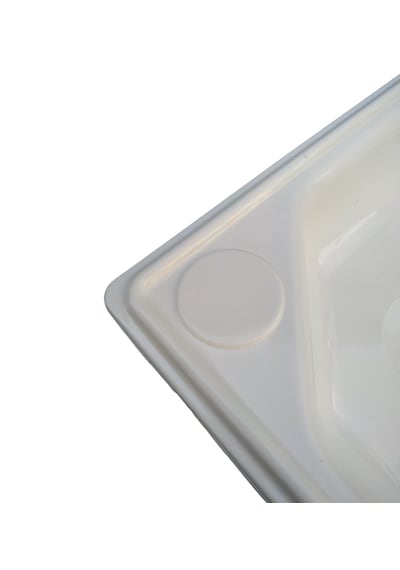 Üçgen Evye Lavabo. Tekne Evyesi. Karavan Evyesi. Beyaz 30x30cm