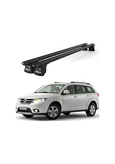 Trio-ı Fiat Freemont 2012 Ve Sonrası Uyumlu Siyah Kilitli Ara Atkı 120cm Port Bagaj Tavan Barı