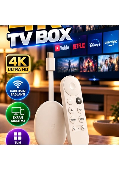 4k Ultra Hd Akıllı Tv Yayın Cihazı Kablosuz Medya Aktarımı Ve Uzaktan Kumanda Diğer