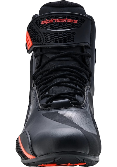 Alpinestars Faster-4 Drystar Su Geçirmez Motosiklet Ayakkabı Kırmızı - Siyah