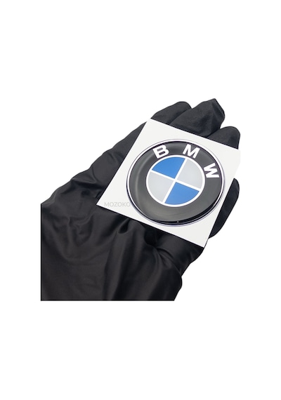 Kendinden Yapışkanlı Bmw Uyumlu Damla Baskı Direksiyon Amblemi 4,5 Cm 45 Mm Lacivert