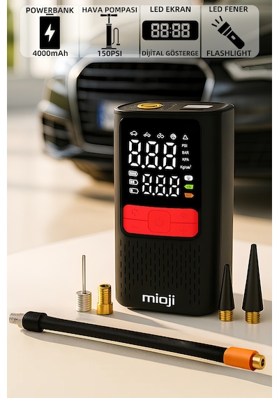Mioji Mio 11c 4000mah Taşınabilir Hava Pompası + Powerbank