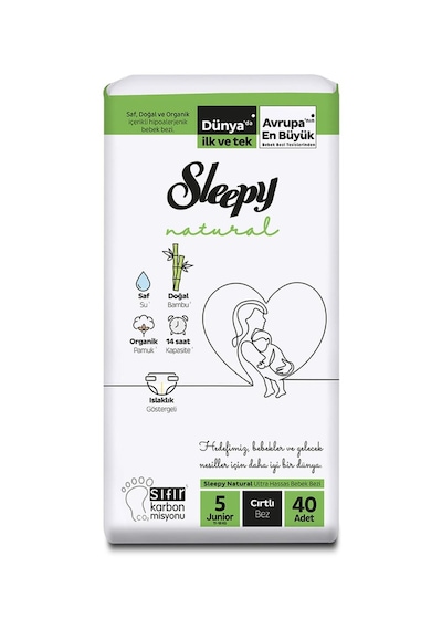 Sleepy Natural Jumbo 5 No Junior 11 18 Kg 40'lı