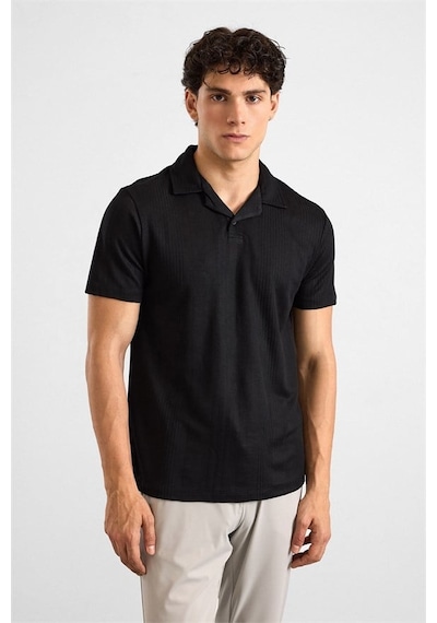Süvari Siyah Regular Tişört Ts1014000441-s09