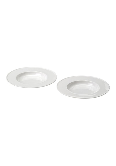 Ikea Stockholm 2025 Çukur Tabak Seti 25 Cm 2'li Beyaz