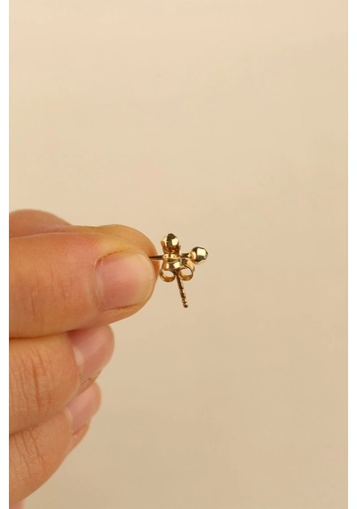 14 Ayar 1.5mm Top Altın Küpe