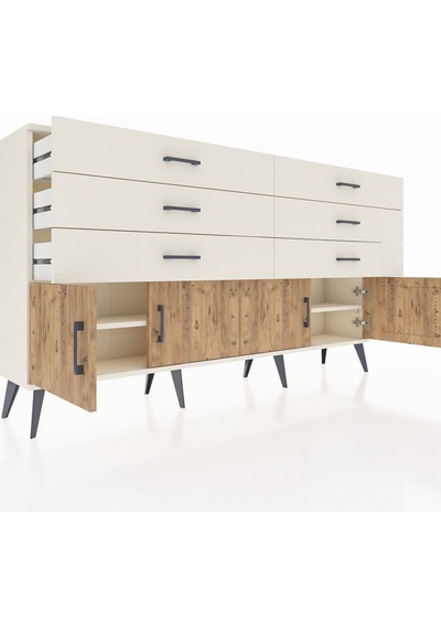 Arges Konsol 2 Raflı 6 Çekmeceli 4 Kapaklı 176x30x99 Aytaşı-çam/a Aytaşı-çam/aytaşı Arges Konsol 2 Raflı 6 Çekmeceli 4 Kapaklı 176x30x99 Aytaşı-çam/a Aytaşı-çam/aytaşı
