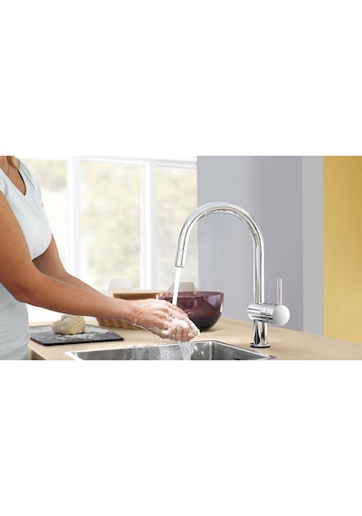 Grohe Minta Tek Kumandalı Spiralli Eviye Bataryası 32918000