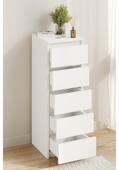 Aeka Ae-3036 Defne Beyaz 5 Çekmeceli Dar Şifonyer Yatak Odası Çekmeceli Dolap Çok Amaçlı Düzenleyici 40 42 115 Cm Aeka Ae-3036 Defne Beyaz 5 Çekmeceli Dar Şifonyer Yatak Odası Çekmeceli Dolap Çok Amaçlı Düzenleyici 40 42 115 Cm