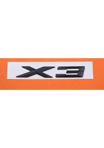 Bmw X3 Siyah Bagaj Yazı Logo 175Mm