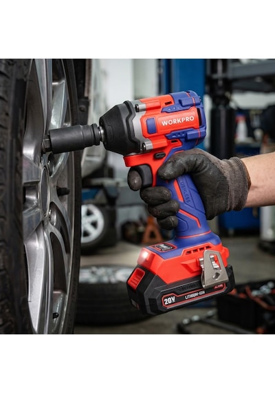 Workpro Wp390226 20volt 2.0ah. Li-ion 1/2 360nm Çift Akü Kömürsüz Profesyonel Şarjlı Somun Sıkma