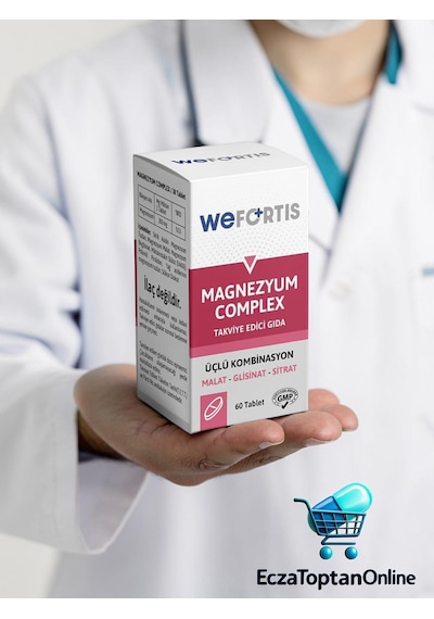 Wefortis Magnezyum Complex -3lü Kombinasyon Malat-glisinat-sitrat 60 Tablet