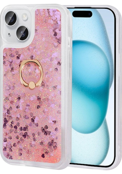 Mobilteam Apple Uyumlu iPhone 15 Milce Kılıf-pembe Pembe